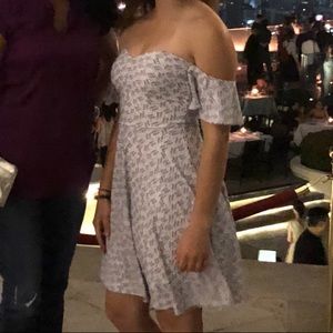 Sweetheart off the shoulder dress